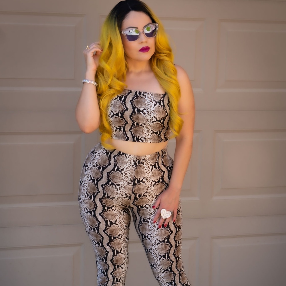 Snake Print Two Set